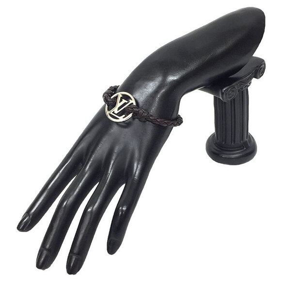 LOUIS VUITTON Brown Leather Charm Bracelet - Picture 2 of 3